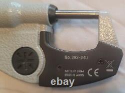 Mitutoyo 293-340 Digimatic Outside Micrometer, 0-1 Range, 0.00005/0.001mm IP65