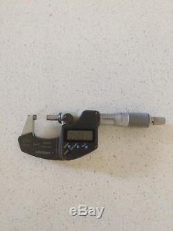 Mitutoyo 293-340 Digital Digimatic Coolant Proof Micrometer 0-1- 0-25.4mm
