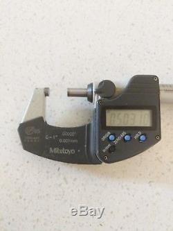Mitutoyo 293-340 Digital Digimatic Coolant Proof Micrometer 0-1- 0-25.4mm