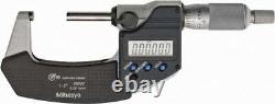Mitutoyo 293-341-30 Electronic Outside Micrometer IP65, Ratchet Stop, 2 Range