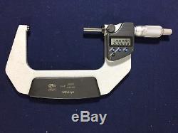 Mitutoyo 293-343, 3- 4 Digital Outside Carbide Faced Micrometer. 00005