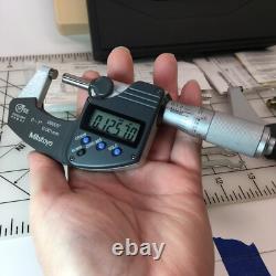 Mitutoyo 293-344 / 293-346 IP65 Digital Outside Micrometer Sets 0-1 / 2-3
