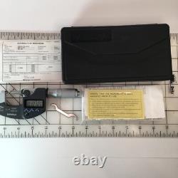 Mitutoyo 293-344 / 293-346 IP65 Digital Outside Micrometer Sets 0-1 / 2-3