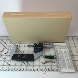 Mitutoyo 293-344 / 293-346 IP65 Digital Outside Micrometer Sets 0-1 / 2-3