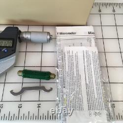 Mitutoyo 293-344 / 293-346 IP65 Digital Outside Micrometer Sets 0-1 / 2-3