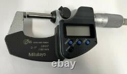 Mitutoyo 293-344-30 Digimatic Micrometer, 0-1/0-25mm Range. 00005/0.001mm