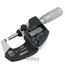 Mitutoyo 293-344 Coolant Proof Digital External Micrometer 0-25mm 0-1 IP65