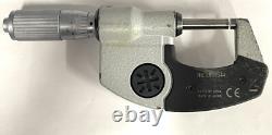 Mitutoyo 293-344 Digimatic Micrometer, 0-1/0-25mm Range. 00005/0.001mm withCase