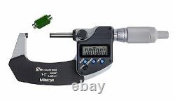 Mitutoyo 293-345-30CERT Digimatic Micrometer, 1-2/25-50mm Range. 00005