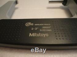 Mitutoyo 293-346-30, 2-3 Digital Micrometer, Ip65.00005