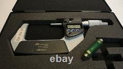 Mitutoyo 293-346-30, 2-3 Digital Micrometer, Ip65.00005, Ratchet Thimble