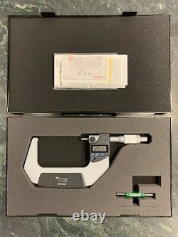 Mitutoyo 293-347-30 3 to 4'' IP65 Carbide Standard Digital Outside Micrometer