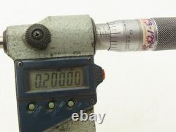 Mitutoyo 293-347-30 Digimatic Micrometer 3-4 Range. 00005 Ratchet Stop SPC Data