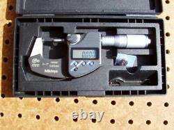 Mitutoyo 293-348 0-1 Digital Micrometer Ip65.0005 Grad Coolant Proof + Issue