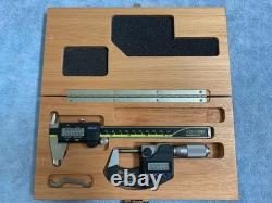 Mitutoyo 293-348-30 & 500-196-30 digital caliper & micrometer 0-6
