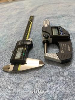 Mitutoyo 293-348-30 & 500-196-30 digital caliper & micrometer 0-6