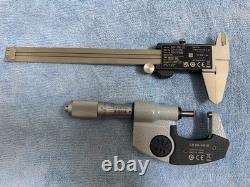 Mitutoyo 293-348-30 & 500-196-30 digital caliper & micrometer 0-6