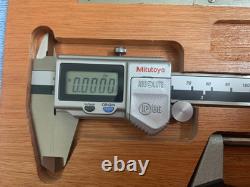Mitutoyo 293-348-30 & 500-672 Digital Micrometer & Caliper Set