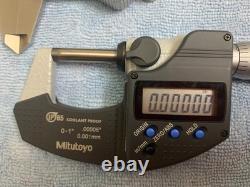 Mitutoyo 293-348-30 & 500-672 Digital Micrometer & Caliper Set