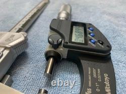 Mitutoyo 293-348-30 & 500-672 Digital Micrometer & Caliper Set