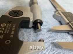 Mitutoyo 293-348-30 & 500-672 Digital Micrometer & Caliper Set