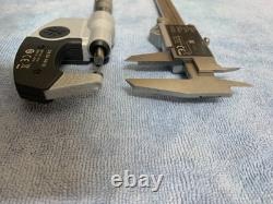 Mitutoyo 293-348-30 & 500-672 Digital Micrometer & Caliper Set