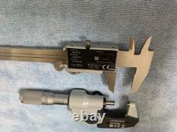 Mitutoyo 293-348-30 & 500-672 Digital Micrometer & Caliper Set