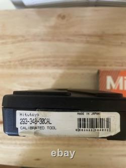Mitutoyo 293-348-30 Cal 0-1 Inch Digimatic Micrometer with Case Japan NEW
