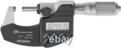 Mitutoyo 293-348-30 IP65 Rated Coolant-Proof Micrometer 0 to 1 (0-25.4mm) Range