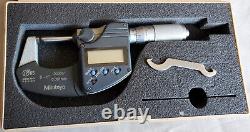 Mitutoyo 293-348-30 IP65 Rated Coolant-Proof Micrometer 0 to 1 (0-25.4mm) Range