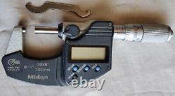 Mitutoyo 293-348-30 IP65 Rated Coolant-Proof Micrometer 0 to 1 (0-25.4mm) Range