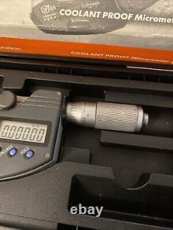 Mitutoyo 293-348 Digimatic Digital Micrometer Coolant Proof IP65