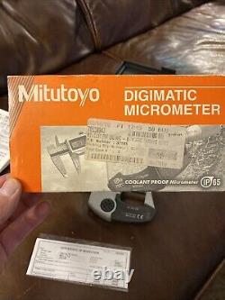 Mitutoyo 293-348 Digimatic Digital Micrometer Coolant Proof IP65