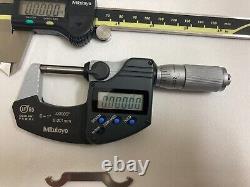 Mitutoyo 293-348 Digital 0- 1 Micrometer and 500-196-20 Digital 6 Caliper Set