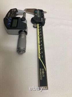 Mitutoyo 293-348 Digital 0- 1 Micrometer and 500-196-20 Digital 6 Caliper Set