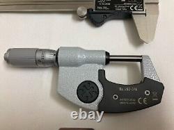 Mitutoyo 293-348 Digital 0- 1 Micrometer and 500-196-20 Digital 6 Caliper Set