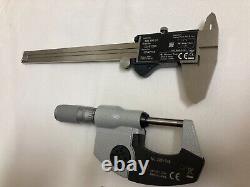 Mitutoyo 293-348 Digital 0- 1 Micrometer and 500-196-20 Digital 6 Caliper Set