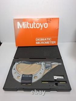 Mitutoyo 293-351-30 Digimatic Coolant-Proof Outside Micrometer, 5 to 6 Range