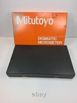Mitutoyo 293-351-30 Digimatic Coolant-Proof Outside Micrometer, 5 to 6 Range