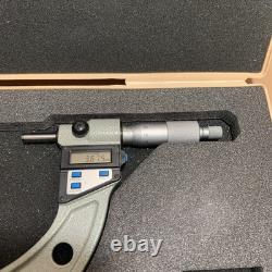 Mitutoyo 293-551 Digital Micrometer 100-125mm 0.001mm Made in Japan With Case