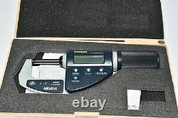 Mitutoyo 293-676 Quickmike IP54 Digimatic Micrometer, 0-1.2'' (0-30.8mm), SPC Ou