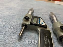 Mitutoyo 293-701, 293-702 digital micrometer 0-1, 1-2