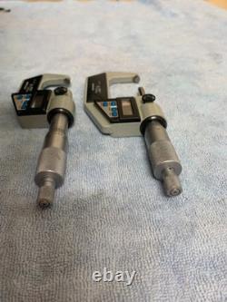 Mitutoyo 293-701, 293-702 digital micrometer 0-1, 1-2