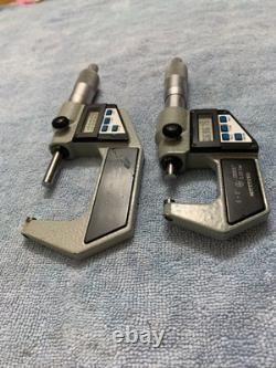 Mitutoyo 293-701, 293-702 digital micrometer 0-1, 1-2