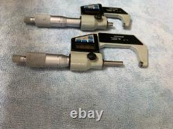 Mitutoyo 293-701, 293-702 digital micrometer 0-1, 1-2