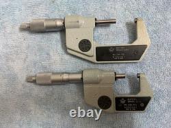 Mitutoyo 293-701, 293-702 digital micrometer 0-1, 1-2