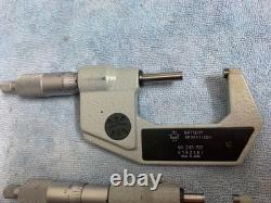 Mitutoyo 293-701, 293-702 digital micrometer 0-1, 1-2