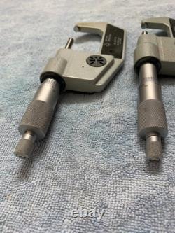 Mitutoyo 293-701, 293-702 digital micrometer 0-1, 1-2