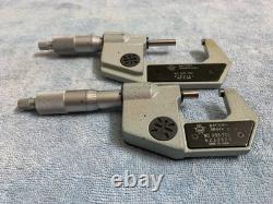 Mitutoyo 293-701, 293-702 digital micrometer 0-1, 1-2