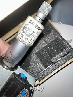 Mitutoyo 293-721-10 0-1 x. 00005 Outside Electronic Micrometer Carbide Tip